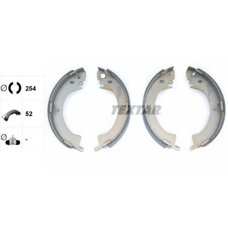 TEXTAR 91035200 Brake Shoe Set Rear for