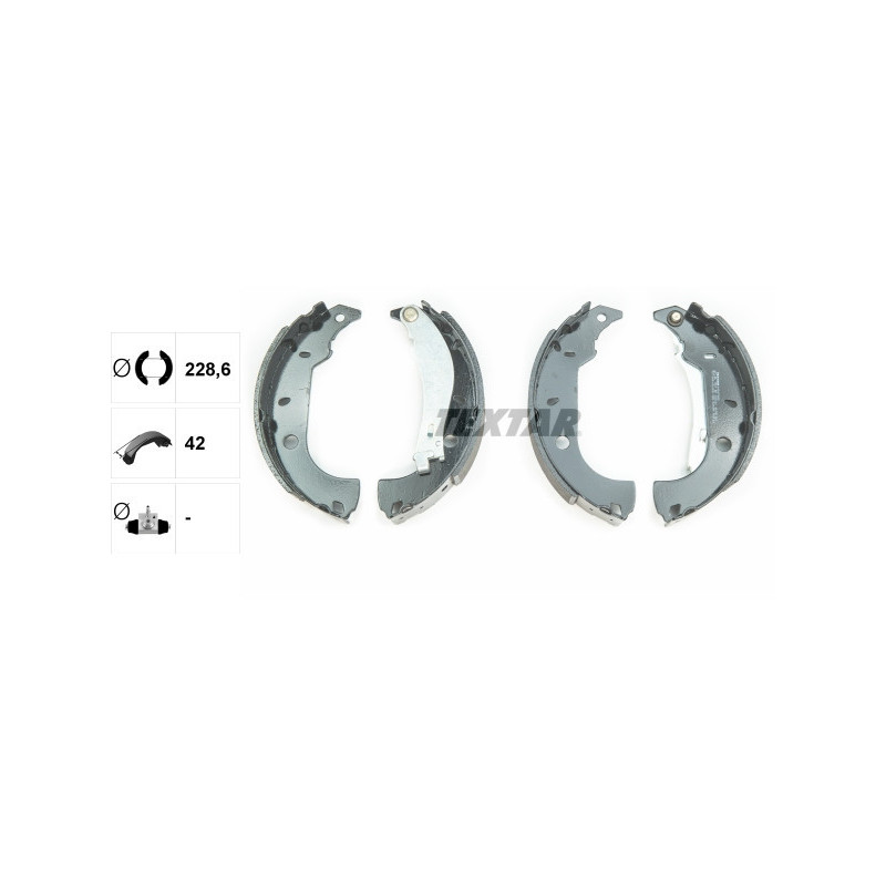 TEXTAR 91037000 Brake Shoe Set Rear for