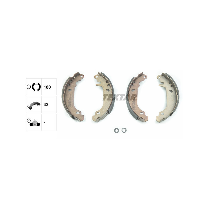 TEXTAR 91037400 Brake Shoe Set Rear for