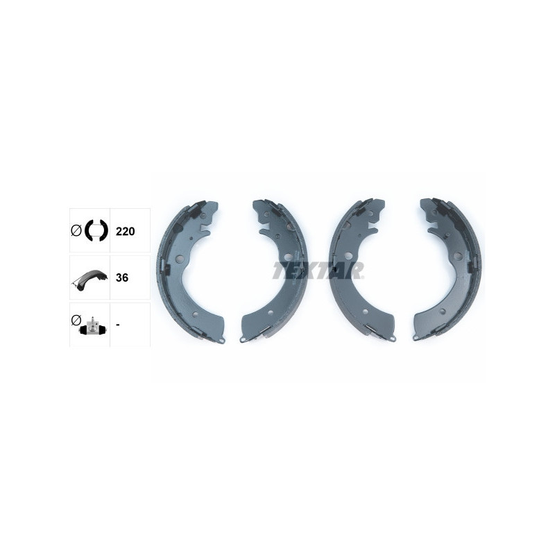 TEXTAR 91042300 Kit ganasce freno posteriore per Jimny Accord Carry CR-V Civic HR-V S-MX