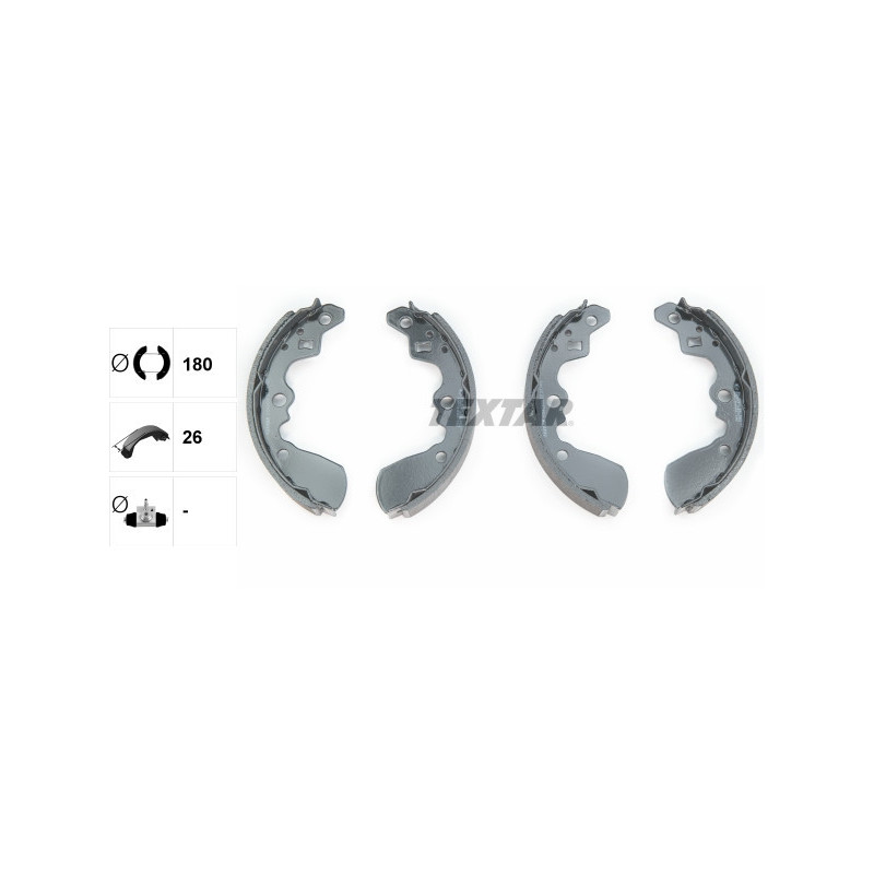 TEXTAR 91042600 Brake Shoe Set Rear for