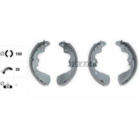 TEXTAR 91042600 Kit ganasce freno posteriore per Suzuki Swift