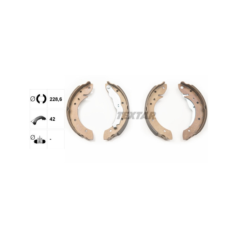 TEXTAR 91044000 Brake Shoe Set Rear for