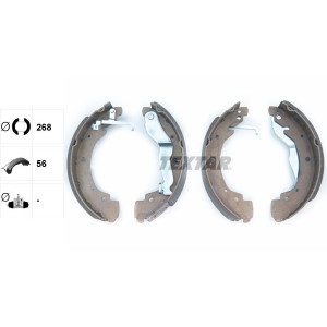 TEXTAR 91044600 Brake Shoe Set Rear for Transporter California Kombi