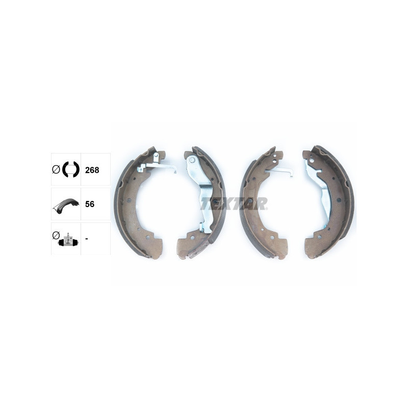 TEXTAR 91044600 Brake Shoe Set Rear for Transporter California Kombi