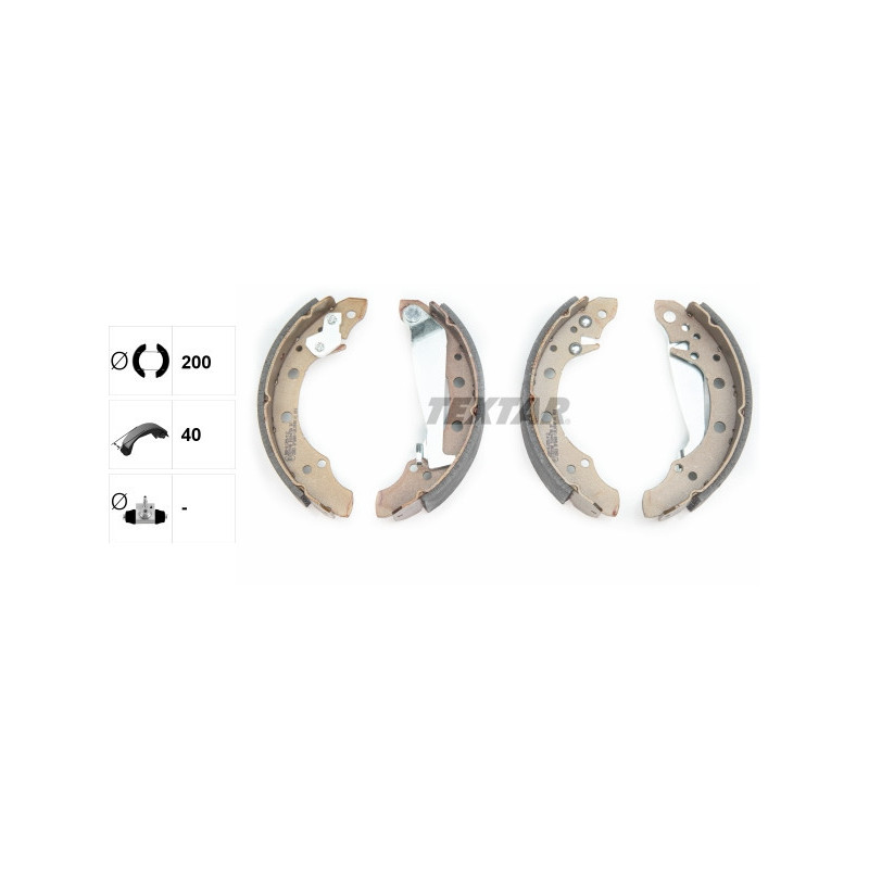 TEXTAR 91044700 Brake Shoe Set Rear for