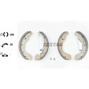 TEXTAR 91044800 Brake Shoe Set Rear for