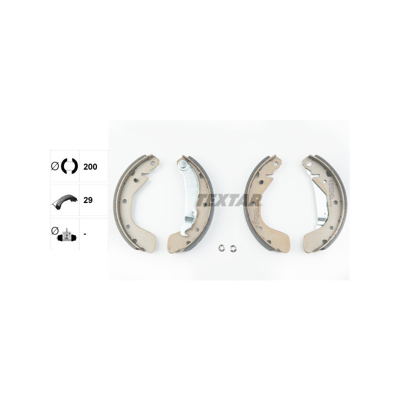 TEXTAR 91044800 Brake Shoe Set Rear for Corsa Astra Nova Tigra Corsavan