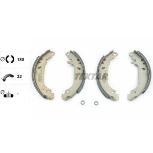 TEXTAR 91045200 Bremsbackensatz für