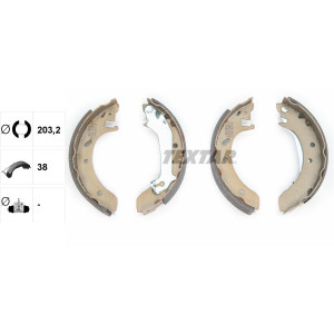 TEXTAR 91046600 Kit ganasce freno posteriore per Ford Mondeo