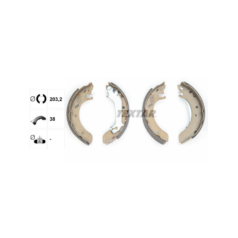 TEXTAR 91046600 Zestaw szczęk hamulcowych tył dla Ford Mondeo