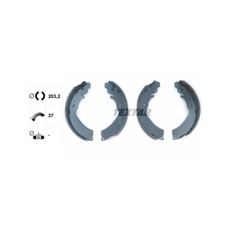 TEXTAR 91047100 Brake Shoe Set Rear for Carisma Galant Lancer Colt Avanza Space Runner Star