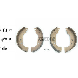 TEXTAR 91047800 Kit ganasce freno posteriore per Expert JUMPY Scudo 806 Evasion Ulysse