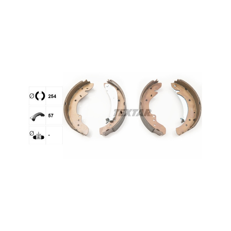 TEXTAR 91047900 Brake Shoe Set Rear for