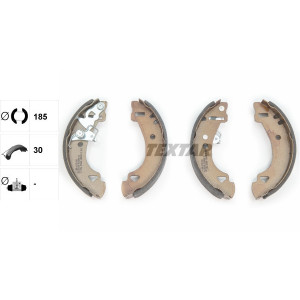 TEXTAR 91048400 Bremsbackensatz für