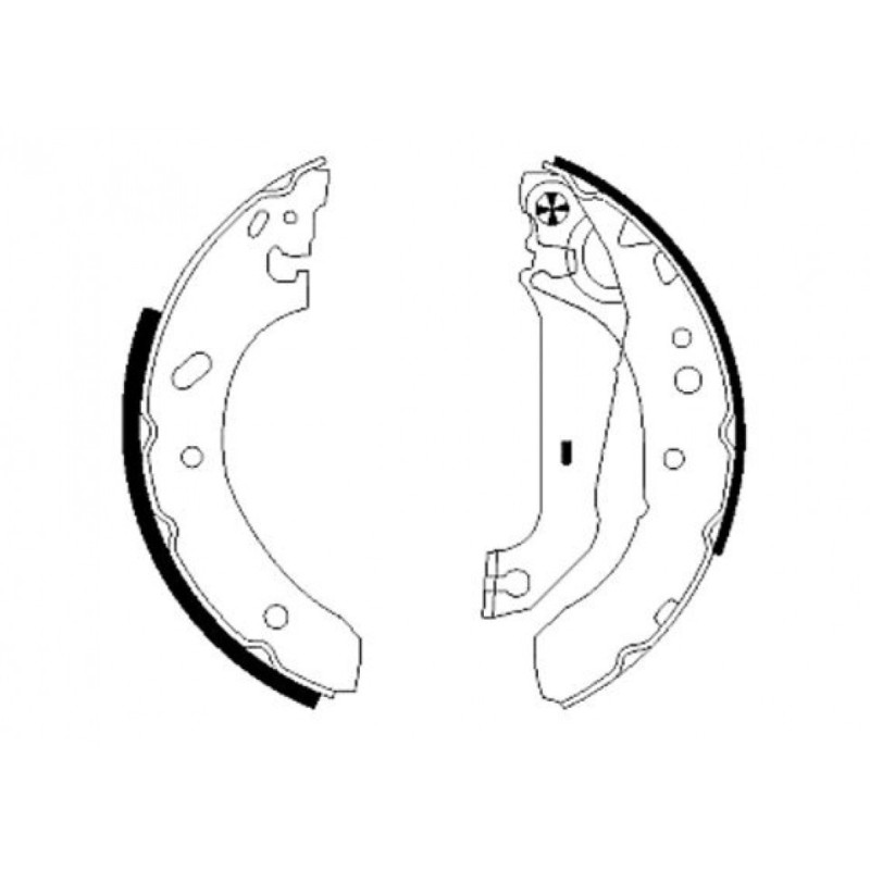 TEXTAR 91048900 Brake Shoe Set Rear for