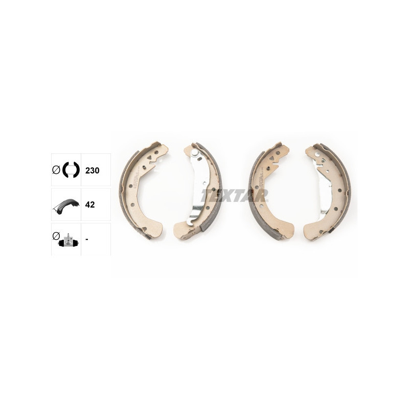 TEXTAR 91049000 Brake Shoe Set Rear for
