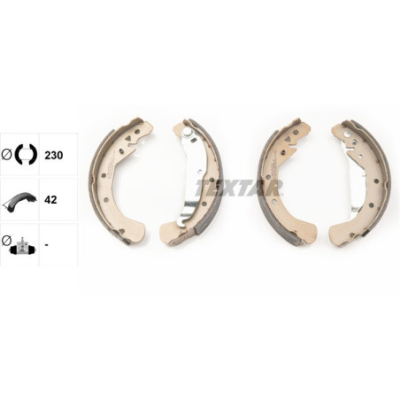 TEXTAR 91049000 Bremsbackensatz Hinten für Astra Vectra Astravan Zafira