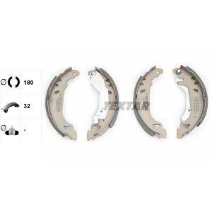 TEXTAR 91049100 Brake Shoe Set Rear for Punto Tipo Tempra Y Dedra Delta Palio
