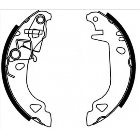 TEXTAR 91049200 Brake Shoe Set Rear for