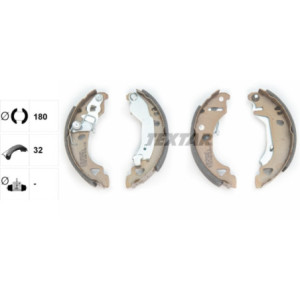 TEXTAR 91049200 Bremsbackensatz für