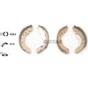 TEXTAR 91050000 Brake Shoe Set Rear for