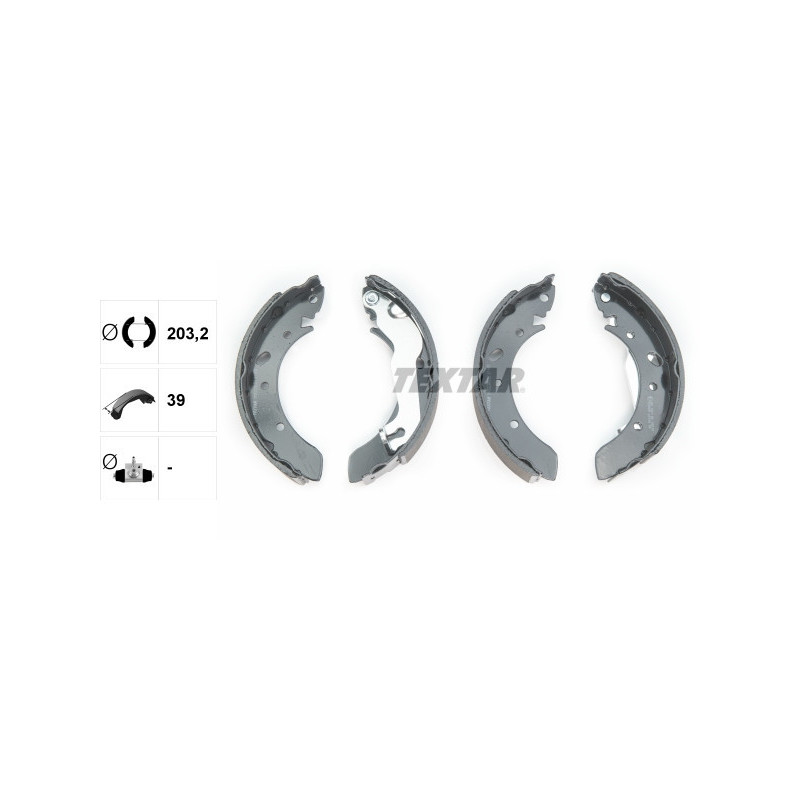 TEXTAR 91052300 Brake Shoe Set Rear for Lantra Coupe Tiburon
