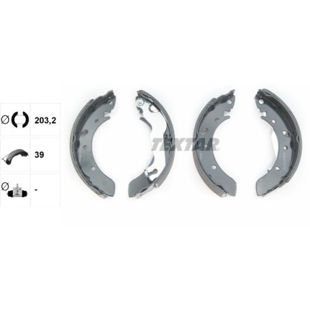TEXTAR 91052300 Brake Shoe Set Rear for Lantra Coupe Tiburon