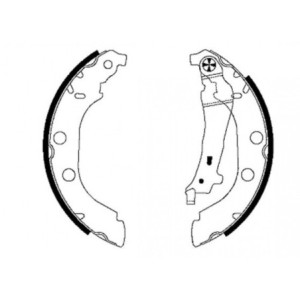 TEXTAR 91052600 Sada brzdových čeľustí zadný pre Peugeot 406
