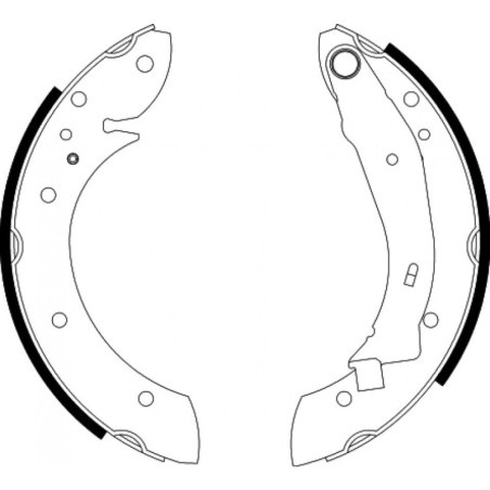 TEXTAR 91052900 Jeu de mâchoires de frein arrière pour Partner Berlingo Xsara Picasso