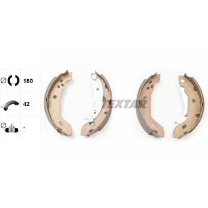 TEXTAR 91053000 Brake Shoe Set Rear for