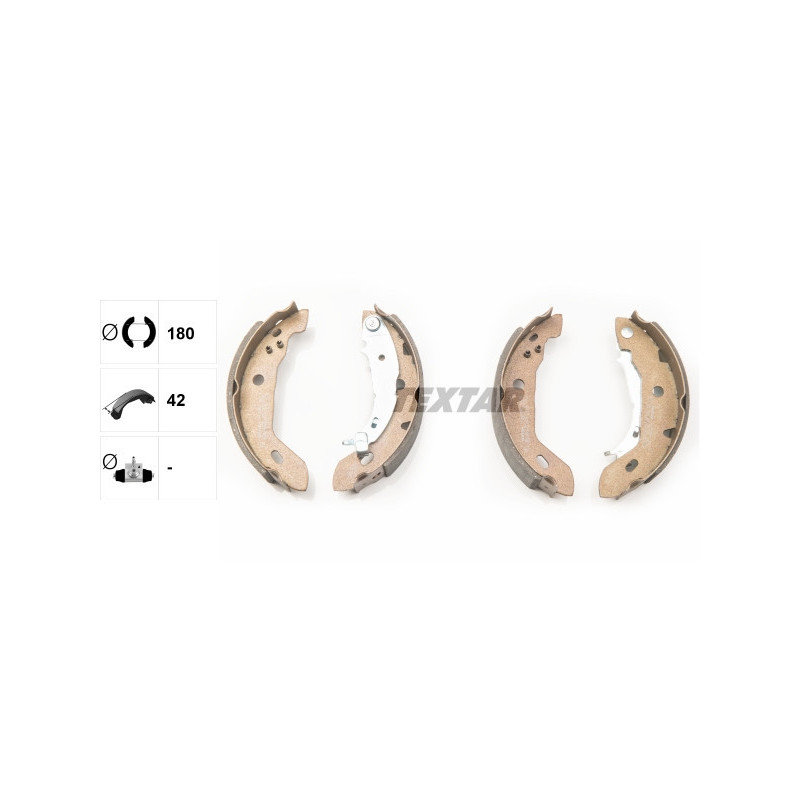 TEXTAR 91053000 Brake Shoe Set Rear for Mercedes A
