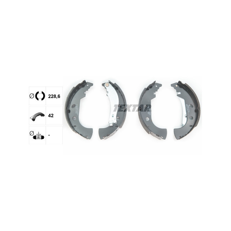 TEXTAR 91053100 Kit ganasce freno posteriore per Palio Multipla Siena Marea