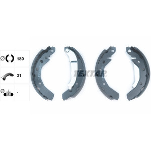 TEXTAR 91054000 Brake Shoe Set Rear for Matiz Spark Savvy