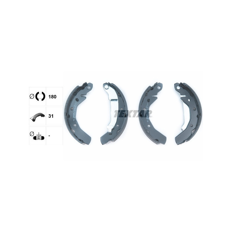 TEXTAR 91054000 Brake Shoe Set Rear for