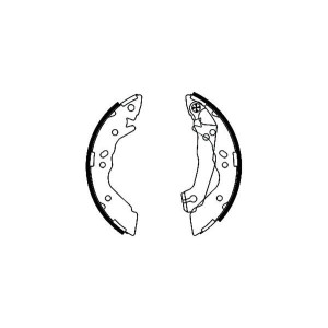 TEXTAR 91054100 Brake Shoe Set Rear for