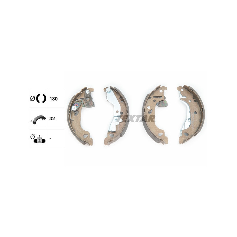 TEXTAR 91054300 Kit ganasce freno posteriore per Fiat Punto