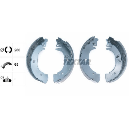 TEXTAR 91054500 Brake Shoe Set Rear for
