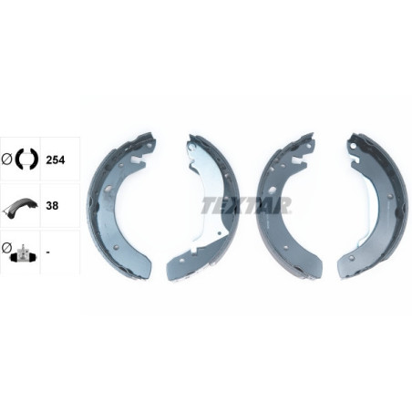 TEXTAR 91055600 Bremsbackensatz für