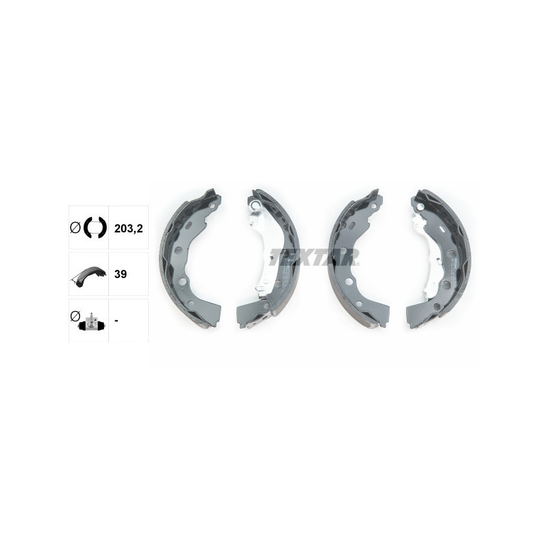 TEXTAR 91056400 Jeu de mâchoires de frein arrière pour Mitsubishi Carisma Space Star