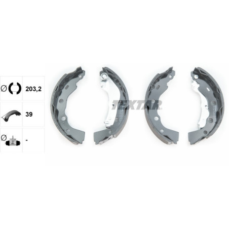TEXTAR 91056400 Bremsbackensatz für