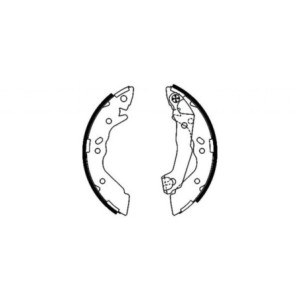 TEXTAR 91056800 Brake Shoe Set Rear for Hyundai Atos