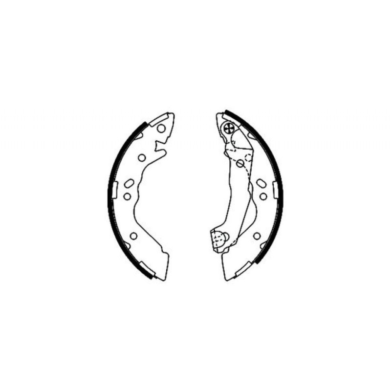 TEXTAR 91056800 Jeu de mâchoires de frein pour