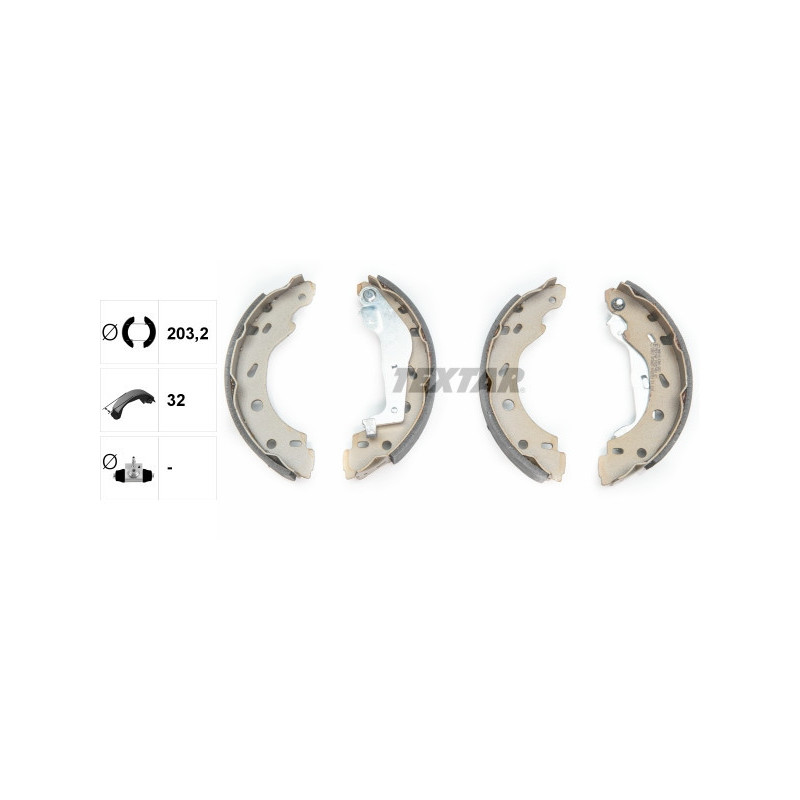 TEXTAR 91057400 Brake Shoe Set Rear for
