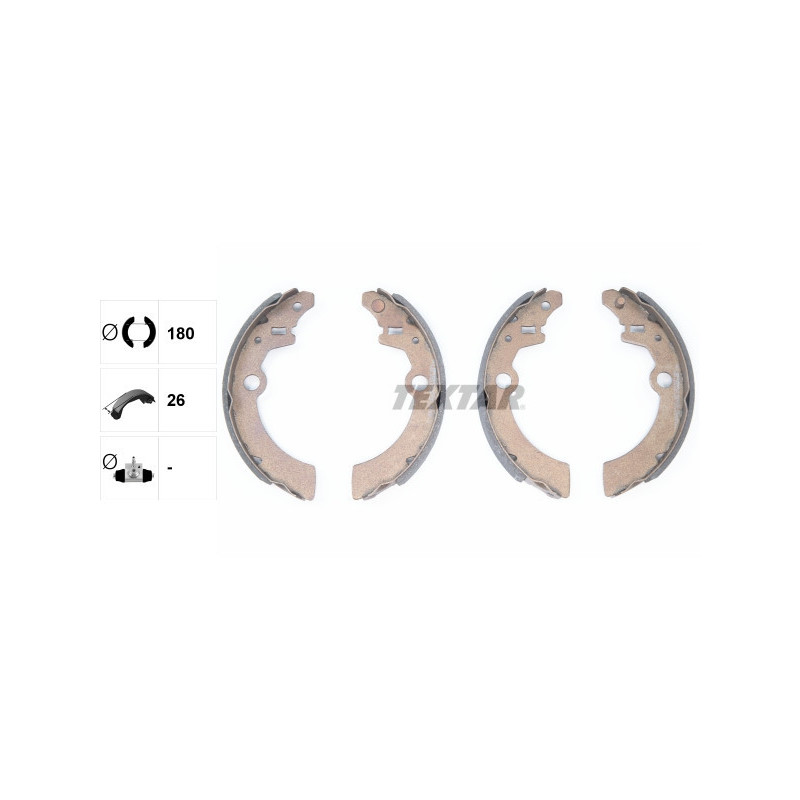 TEXTAR 91058500 Jeu de mâchoires de frein arrière pour Alto Cruze Ignis