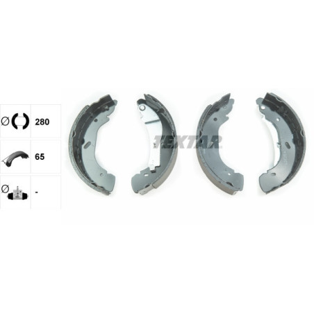 TEXTAR 91058600 Brake Shoe Set Rear for Transit Maxus V80