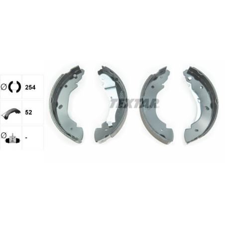 TEXTAR 91059100 Zestaw szczęk hamulcowych tył dla Ford Transit