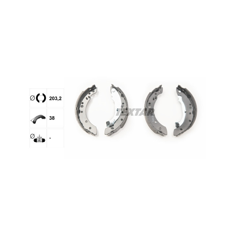 TEXTAR 91059800 Jeu de mâchoires de frein pour