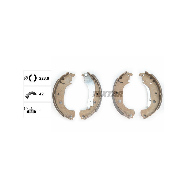 TEXTAR 91059900 Brake Shoe Set Rear for