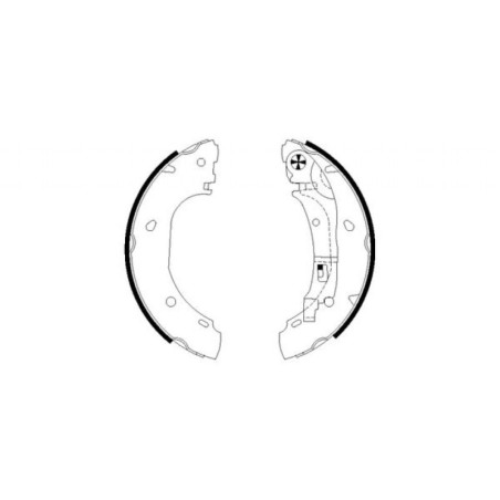 TEXTAR 91060900 Jeu de mâchoires de frein arrière pour Ducato Boxer JUMPER